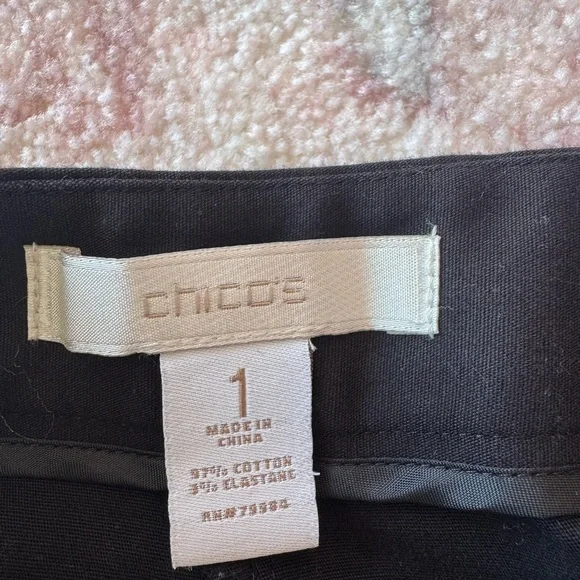 CHICO’S Black Bottom Bundle (Size 1) - Picture 2 of 5